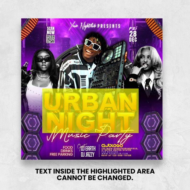 Urban Club Party Flyer: Mega DJ Music Event, Canva EditableSpin The Block Party Flyer, Adult DJ Nightclub Party Flyer, Mega DJ Music Event Flyer, Canva Editable Saturday Block Party Flyer TemplateUrban Party Flyer, Club Party Flyer, Mega DJ Music Event Flyer, DJ Night Party Flyer, Friday Urban Party Flyer, Party Flyer, Canva Editable