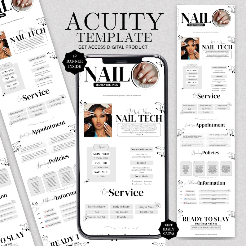 Acuity Scheduling Template for Nail Tech, Hair Editable Canva Website, Pink And Black Nail Salon Booking Site, Nail Artist Branding Template Nail Tech Acuity Scheduling Template Nail Website Nail Tech Acuity Booking Site Template Nails Acuity Nail Salon Scheduling Page Canva DIY Nail Tech Acuity Scheduling Template Nail Website Nail Tech Acuity Booking Site Template Nails Acuity Nail Salon Scheduling Page Canva DIY