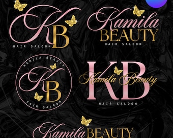 Hair Logo Designs Business Logo Beauty Hair Salon Logo Hairstylist Designer Hair Logo Beauty Salon Sign Logo Nail Tech Logo Hair Artist Lash