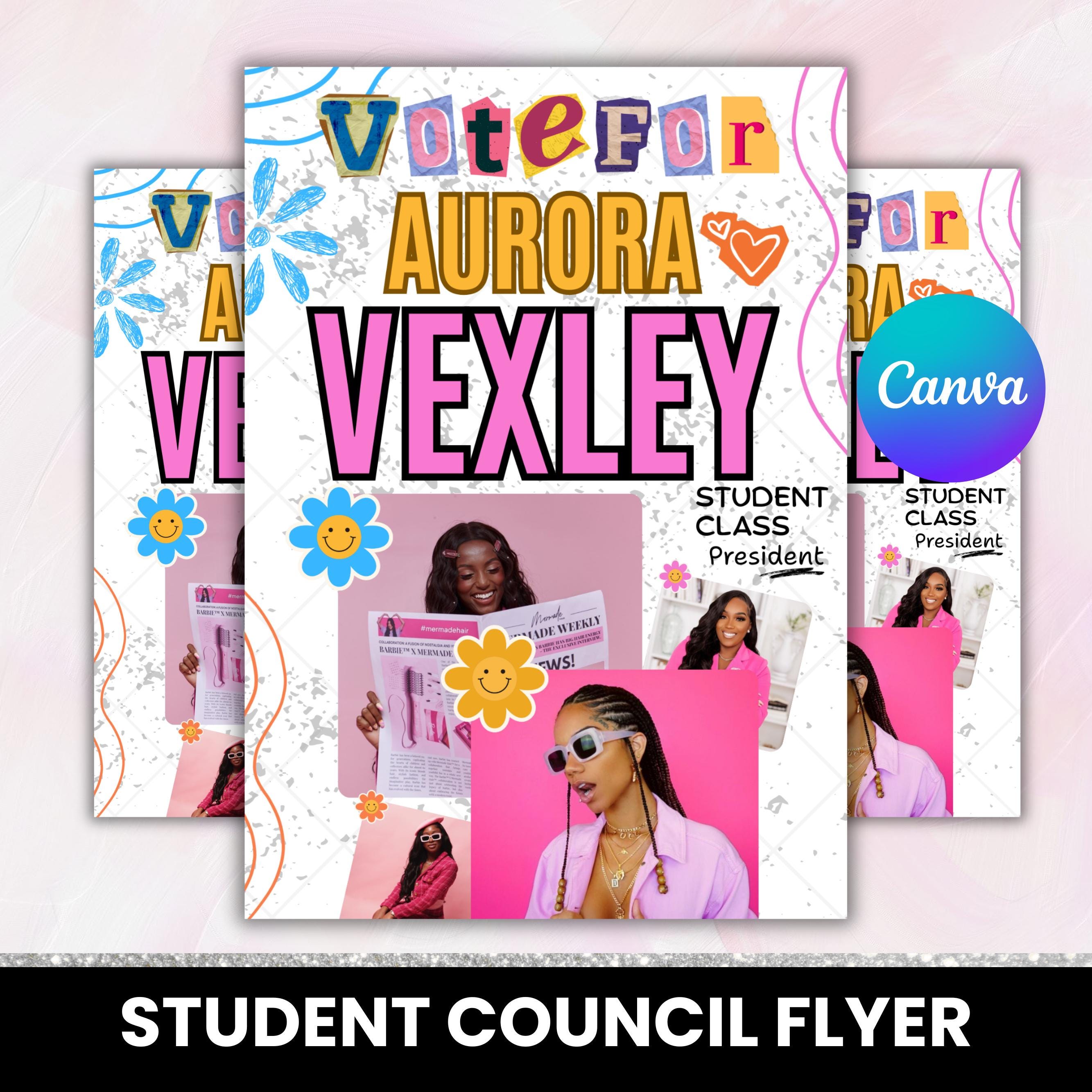 School campaign poster - Etsy México, image size:2667x2667