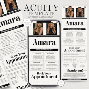 Acuity Scheduling Template,Acuity Booking Site, Acuity Scheduling Template Brow Tech,Hair Stylist Branding Kit,Nail,Lash,Hair,Canva Editable