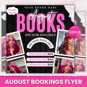 Back To School Flyer, Back to school sale flyer, Back to school Hair flyer, DIY canva template, Back 2 School Flyer, Canva Editable
