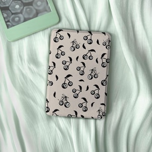 Étui Kindle amovible, arrière transparent, étui Kindle n°8, cerise Kobo, étui Kobo Clara/Balance, étui pour liseuse pour filles, cadeau livresque pour les amateurs de lecture