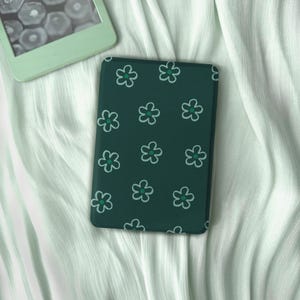 Funda magnética desmontable para Kindle con parte trasera transparente. Funda Kobo con estampado floral. Funda para Kindle Kobo Clara/Libra. Funda para Kindle Paperwhite de 12.ª generación.