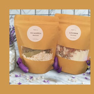 Spiritual Bath Soak – Coconut Milk Herbal Blend for Cleansing, Love & Calm | Eucalyptus, Lavender, or Sandalwood | Ritual Bath Magic