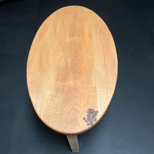 Curly Maple Oval Coffee Table