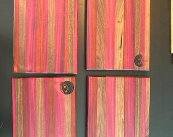 Small Exotic Wood Cutting Board (Walnut, Purpleheart, Padauk)