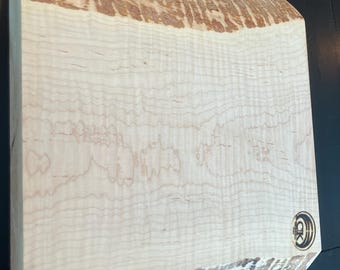 Small Live Edge Curly Maple Cutting Board/Serving Tray