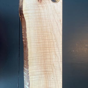 Medium Live Edge Curly Maple Cutting Board/Serving Tray