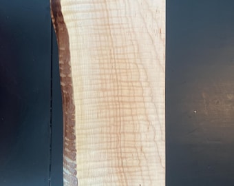Medium Live Edge Curly Maple Cutting Board/Serving Tray