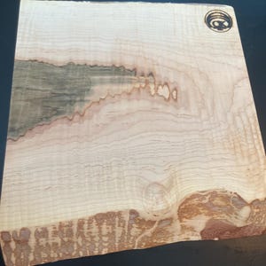 Medium Live Edge Curly Maple Cutting Board/Serving Tray