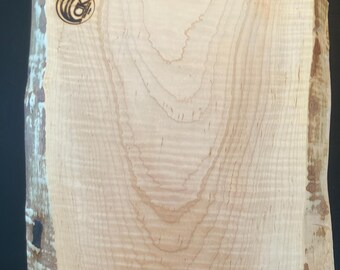 Small Live Edge Curly Maple Cutting Board/Serving Tray