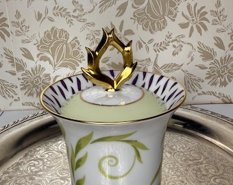Bernardaud Frivole Sugar Bowl with Lid – Limoges Porcelain, Late 20th Century