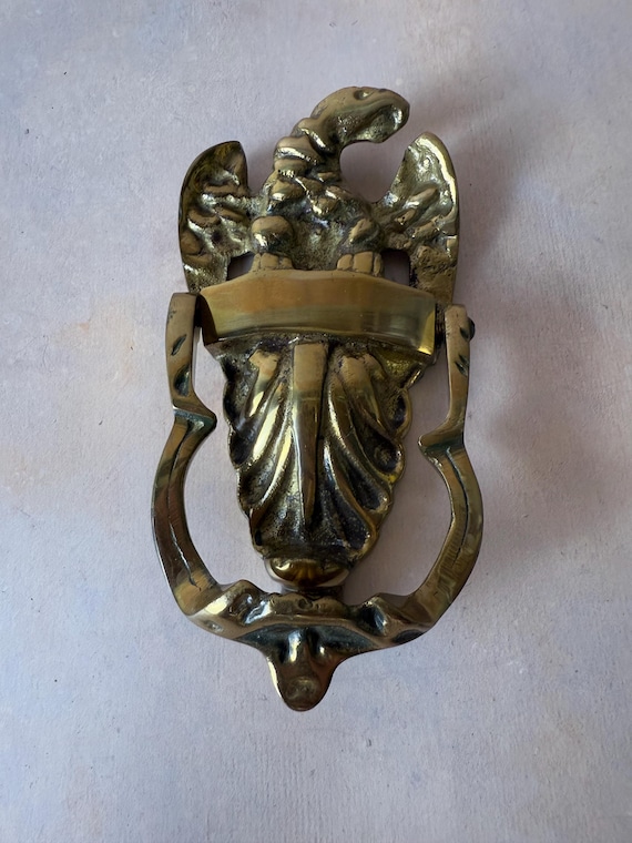 Vintage Brass Eagle Door Knocker