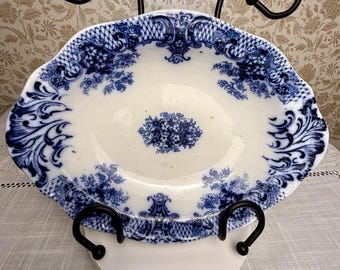 Antique Wood & Sons Keswick Flow Blue Bowl – Victorian Era