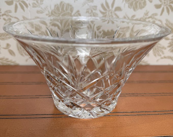 Handmade Lead Crystal Bowl: Royal Gallery Samobor, Croatia - 1985