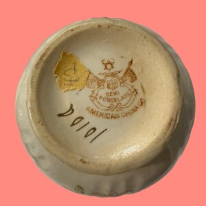 Antique American China Co. Semi-Porcelain Creamer – Hand-Decorated Floral, Circa 1900