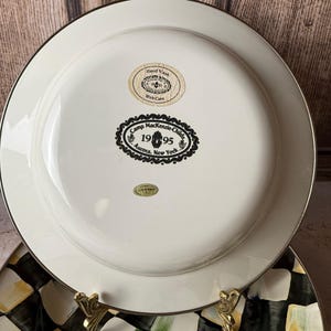 MacKenzie-Childs Courtly Check Bowls – Aurora NY 1995 – Rare Vintage Hand Painted Bowls – Sold Individually