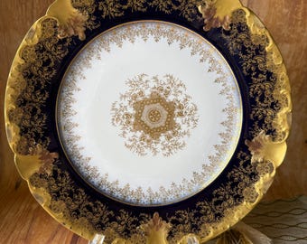 ヴィンテージ リモージュ コバルトブルー＆本金磁器 コレクターズ