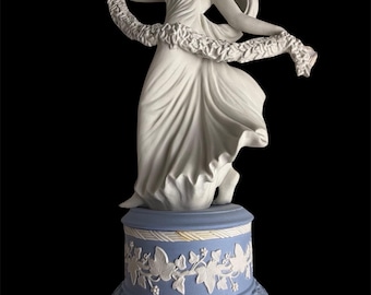 Wedgwood Jasperware Figurine: Laurel Spray, Dancing Hours Collection (Late 20th Century) Original Box