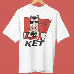 KET Funny Meme Horse Shirt - Finger Sniffin’ Good Tee, Retro Parody T-Shirt, Weird Horse Meme, Cowboy Graphic Tee, Edgy Animal Humor Shirt