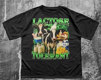 Lactose Tolerant Cow Graphic Tee – Funny Dairy Lover Shirt