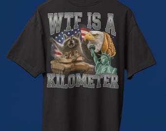 WTF Kilometer Meme T-Shirt: Funny 90s Graphic Tee