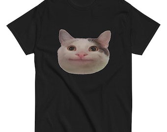 Funny Cat Face T-Shirt: Hilarious Meme Graphic Tee