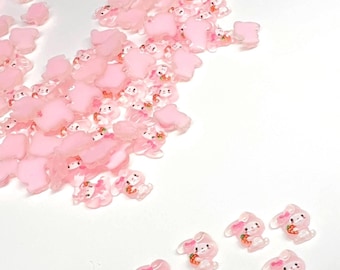My Melody Nail Charms, Pink Strawberry Phone Case Charms, use for beads, earrings, Bracelets, phone case Kawaii super cute earrings, crafts