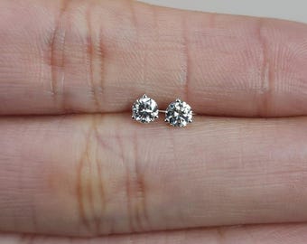 Dainty Diamond Studs, Tiny Stud Earrings, Gold Vermeil Studs, Delicate Earrings, Minimal Studs, Gold Tiny Studs, Affordable Everyday Studs
