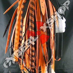 Cyberlox Dread Goth Orange Black OrangeWeb Hair Falls