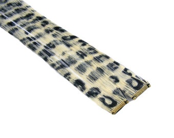 Clip-In 12&quot; Hair Extensions Blonde Leopard Print Emo Scene Extension Rave