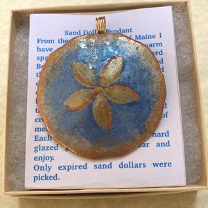 Sand Dollar Pendant old Orchard Beach - Etsy