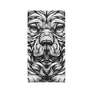 Stylish Dog-Themed Neck Gaiter for Pet Lovers, Versatile Face Covering, Outdoor Activities, Gift for Dog Owners