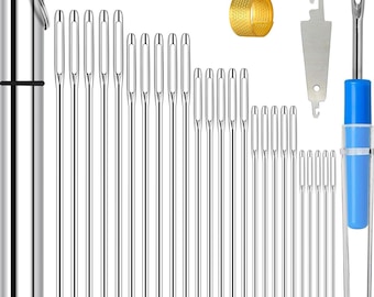 Large Eye Hand Sewing Needles, Aluminum Storage, Sewing Tools
