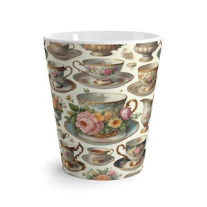 Vintage Tea Time Mug | Elegant TeaTime Design  | Tea Lover | Gift for Her | Gift for Tea Lover | High Tea |Gift for Girlfriend |Gift for Mom