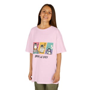 Back to School Kids Tee, Playful Penguin Kids Tee, Cute Animal T-Shirt for Kids, Fun Casual Wear, Gift for Birthdays, Summer, Everyday Wear