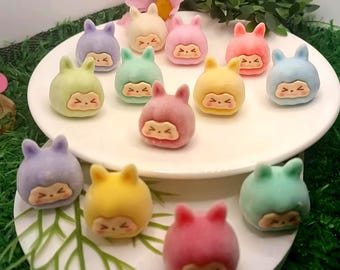 Flocked Labubu