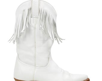 Sancho Boots 00S Y2K Cowboy Western Fringe Boots Vintage