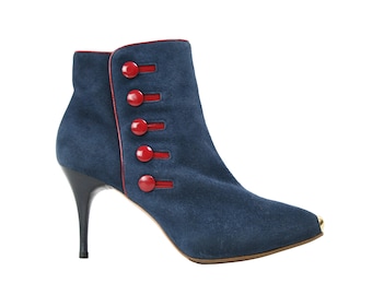 Alexander McQueen Napoleon Y2K Ankle Suede Boots Vintage