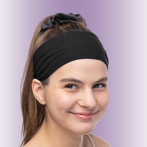 Women&#39;s Headband Cotton 3&quot; Wide Medium Large X-Large Sports Fitness Yoga Fashion Made in the USA