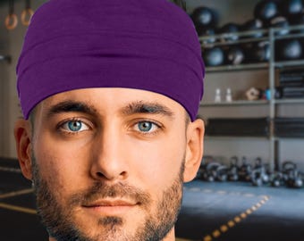 Men&#39;s Headbands Cotton Sweatbands  Breathable Comfortable Medium Large X-Large Sports Fitness Yoga 3&quot; & 5&quot; Wide Made in the USA