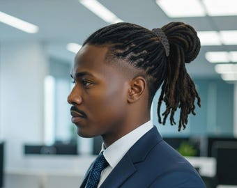 Men’s Hair Ties X-Large 4-Pack Braids/Locs Thick Hair USA Made