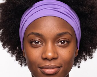 Cotton Sports Headband: Breathable Yoga Fashion, Made in USA