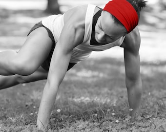 Cotton Fitness Headband: USA Made, Comfortable Sports Headband