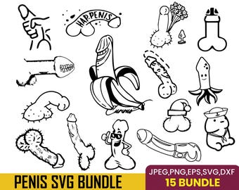 Adult Humor Penis SVG Bundle | Bachelorette Party Decor (Cut File)