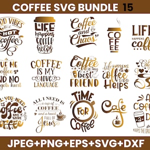 Coffee SVG Bundle, Funny Coffee SVG, Caffeine Queen, Coffee Lovers, Coffee vector, Coffee mug, Coffee Bean Svg, German sayings coffee,