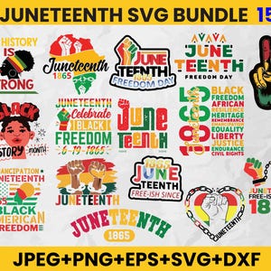 Juneteenth SVG Bundle: Black History Designs (Digital Files)