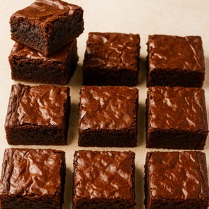 Receptkaart brownies | Ultieme fudgy brownies recept pdf | Direct downloaden | Taai • Vochtig • Bakkerijstijl | Makkelijk beginnersdessert van Chef