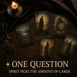 1 question - Lecture approfondie | Spirit choisit le nombre de cartes | Lecture de tarot